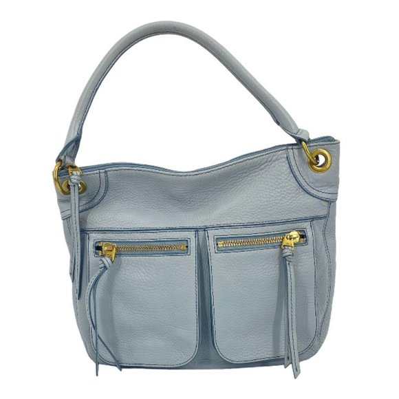 Fossil Handbags - Fossil Leather Hobo Bag Spacious Light Blue​​​
